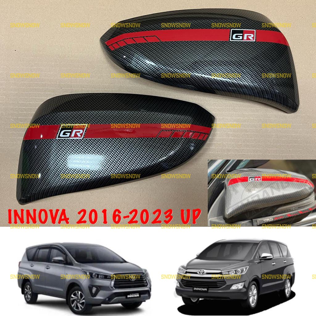 Spion Cover All New Innova 2016 2021 2022 2023 GR SPORT Carbon List Merah