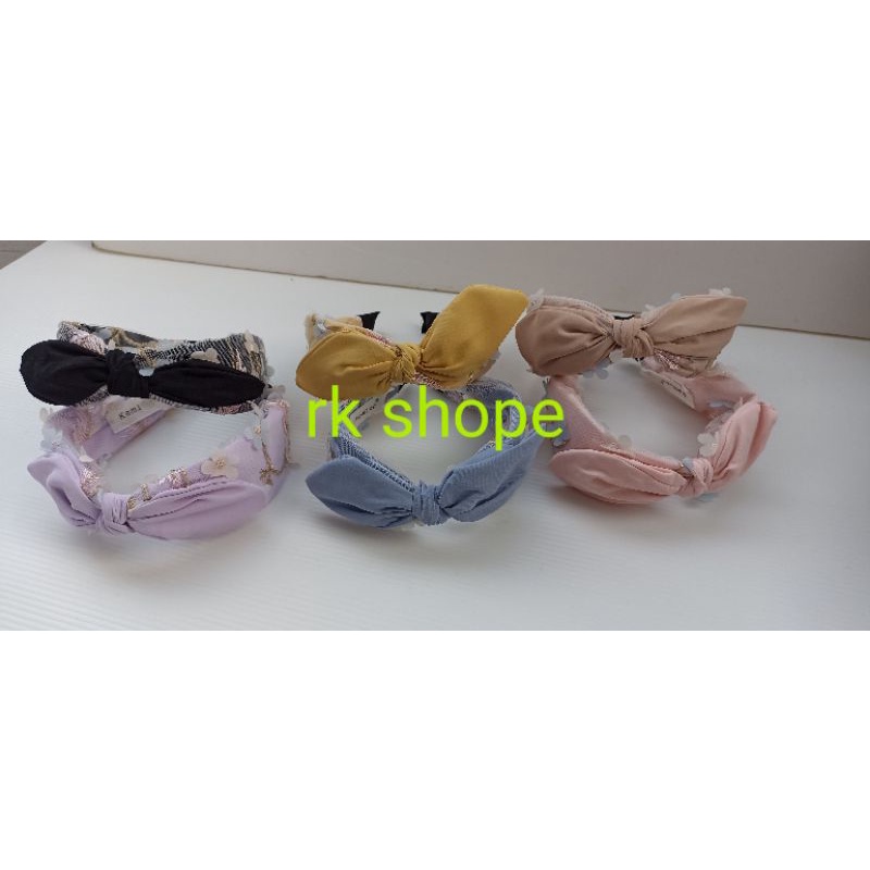 bandana korea pita tile bando korea bunga pita tile warna