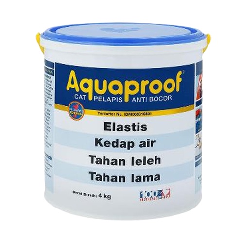 GARANSI (NCIS) AQUAPROOF WATERPROOFING 4 KG GALON WARNA ABU, CREAM, HITAM, PUTIH, HITAM, HIJAU, DLL
