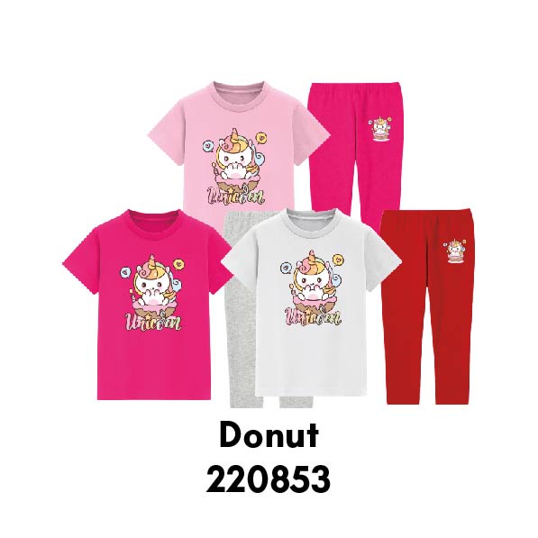 Baju Tidur Piyama Anak Unicorn Sleeping Series Usia 2-8 Tahun Bahan Katun Premium