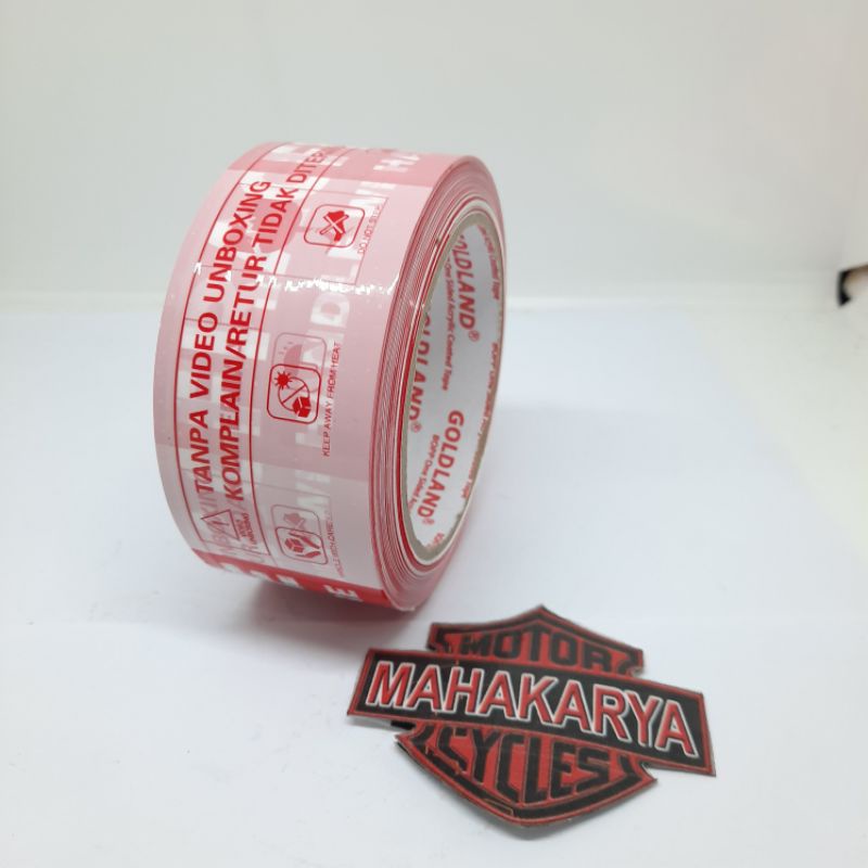 LAKBAN BENING COKLAT 45MM 100YARD FULL FRAGILE UNBOXING