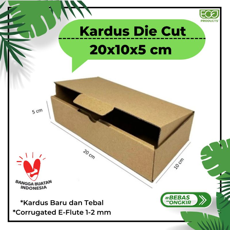 

Kardus 20x10x5 cm / Box Die Cut / Dus Packaging Hampers Pizza Kue Roti Brownis / Polos dan Tebal Termurah