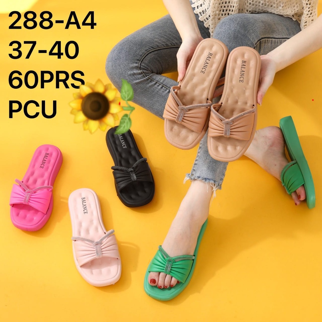 Sandal Karet Jelly Wedges Wanita import Model Terbaru Original Kekinian by AGUNG STYLE Balance 288-A4