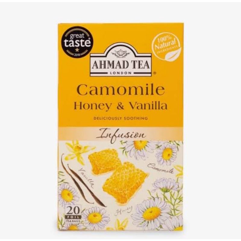 camomile honey vanila per box isi 20 sachet teh london
