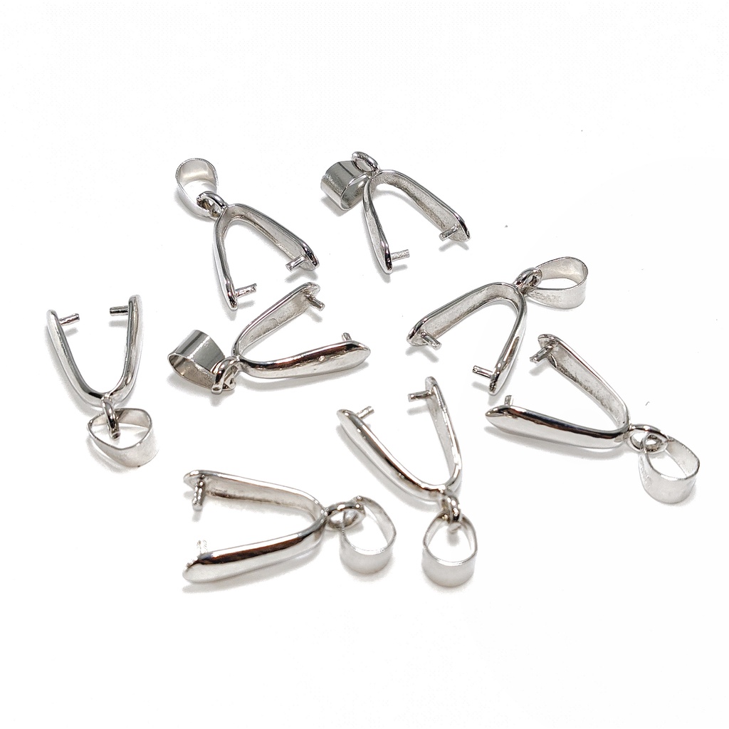 Konektor Jepitan Kalung Penjepit Liontin Baja Varian Biji Melon Satuan