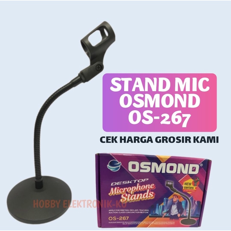 STAND MIC MEJA BESI + PER OSMOND OS-267