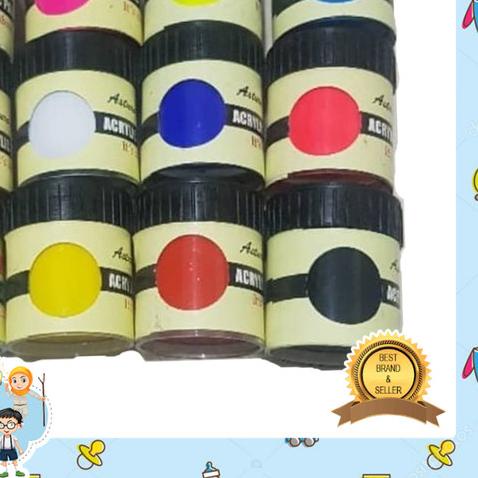 

Cat Akrilik / Acrylic Paint Asturo set 12 Warna