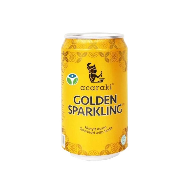 

(instant saja) Acaraki golden sparkling 320ml minuman herbal kunyit asam soda