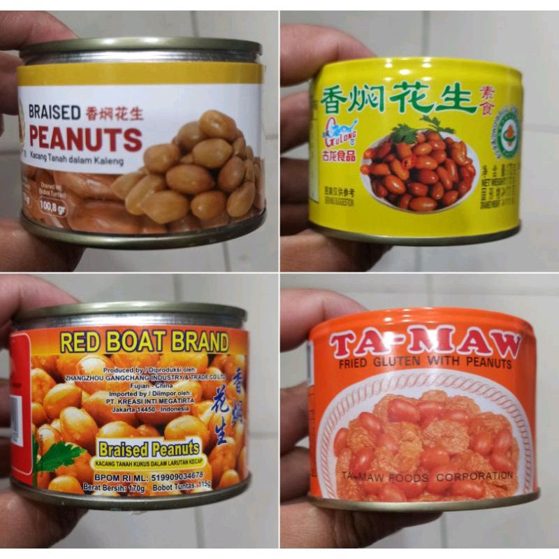 

Kacang Tanah Kupas Kaleng Siap Makan 100g / Braised Peanuts Can 100g