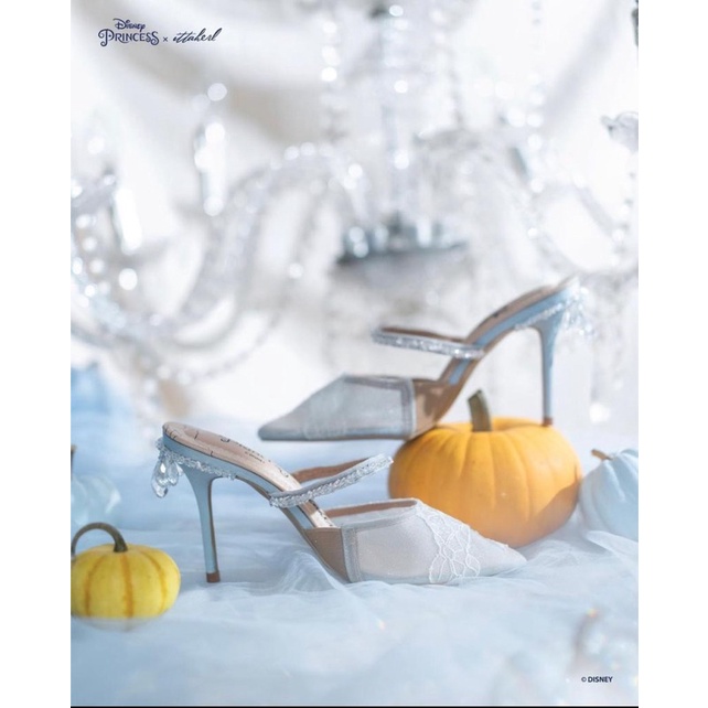 Ittaherl x Cinderella Fairytale 90mm Slipper Heels Sky size 36