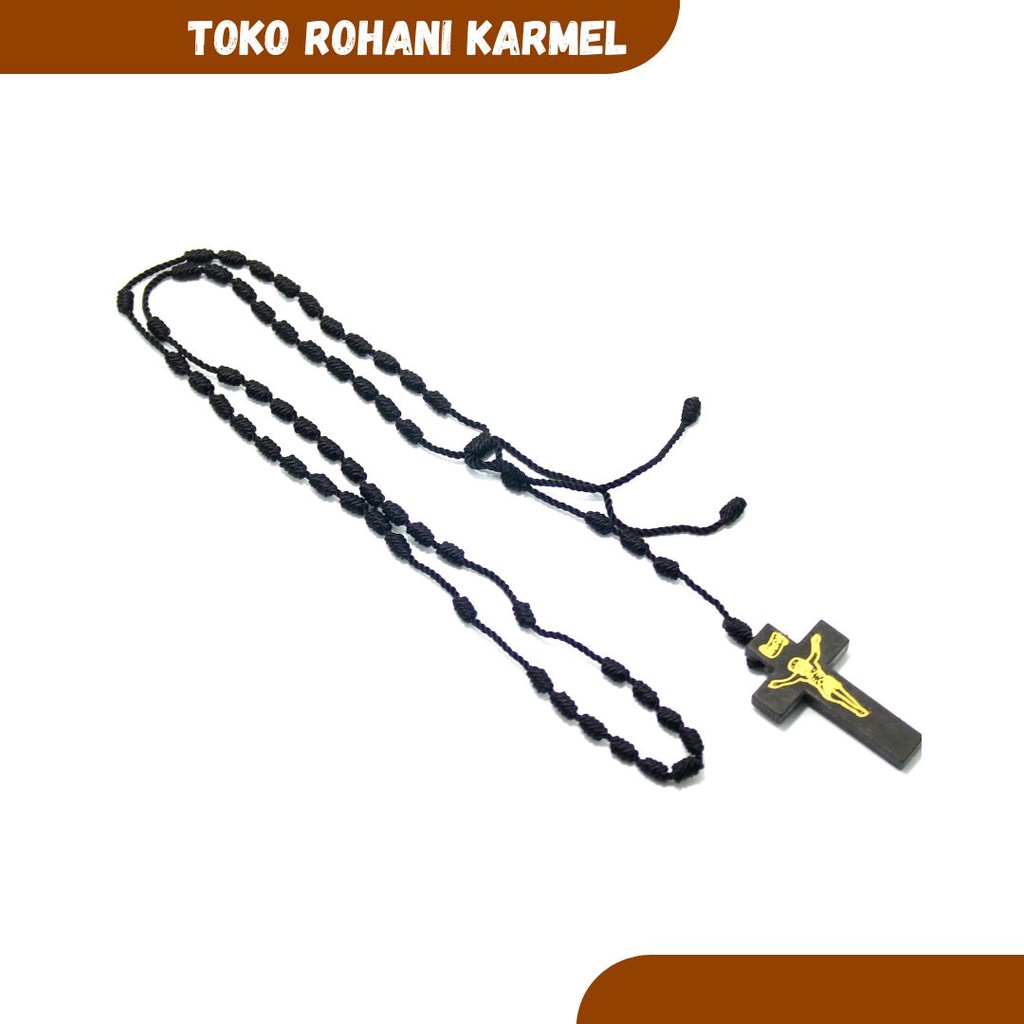 ROSARIO TALI NILON / ROSARIO KALUNG / KALUNG ROSARIO KATOLIK / ROSARIO PRIA WANITA