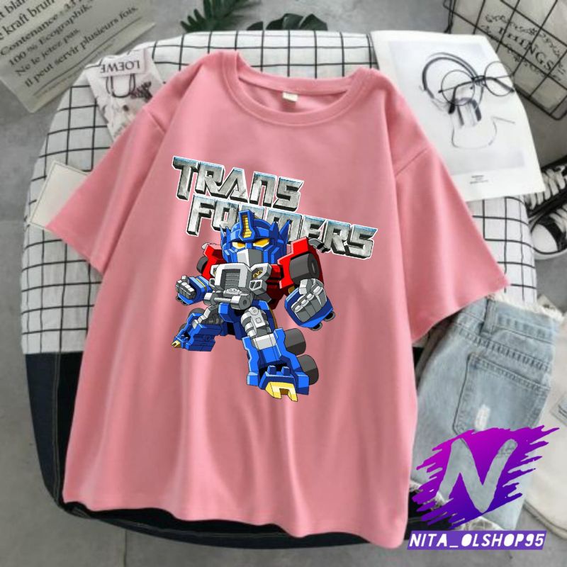 baju anak transpormer kaos anak robot transpormers animasi lucu kaos atasan anak