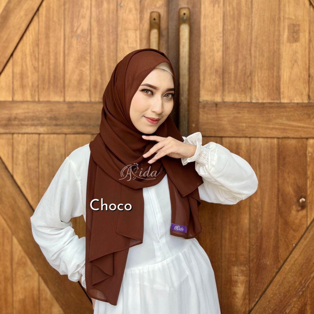 Part 1 Pashmina Ceruti Babydoll Premium Jahit Tepi