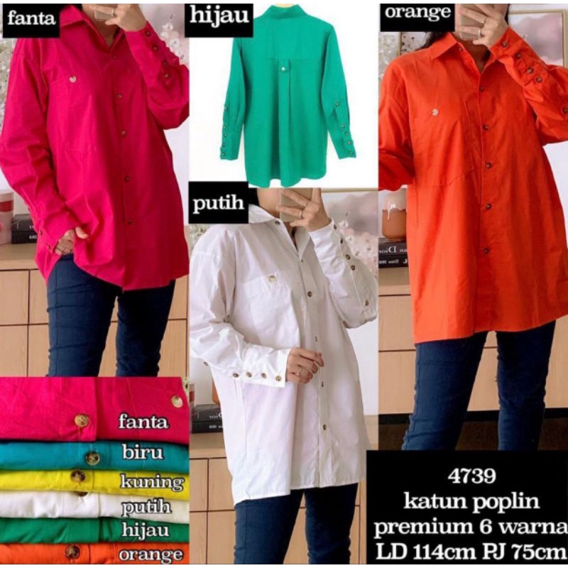 KEMEJA POPLIN PREMIUM//ATASAN IMPORT PREMIUM // KEMEJA IMPORT BKK // TOP IMPORT PREMIUM BKK // ATASAN IMPORT KOREA