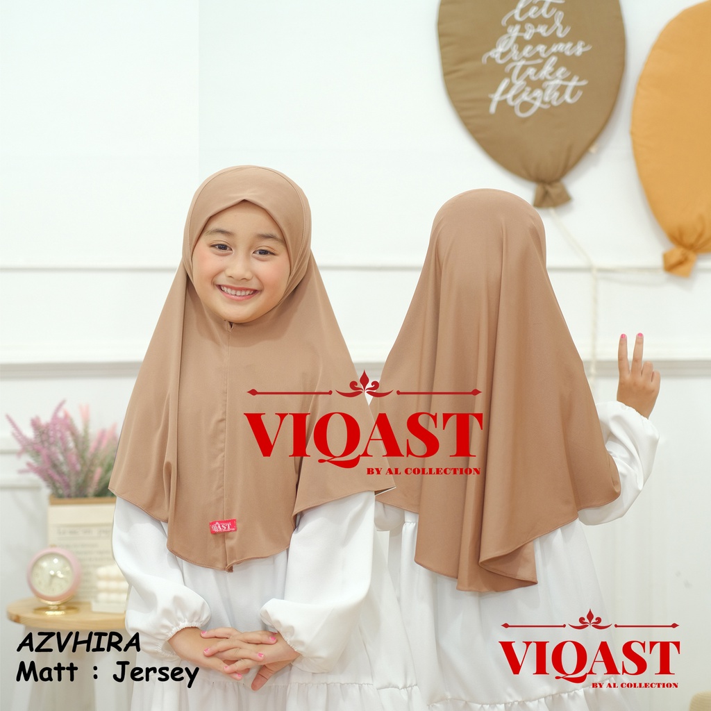 Jilbab Anak Instan AZVHIRA Usia 3 - 6 Tahun Original Viqast