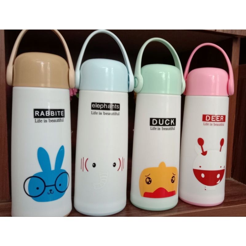 Botol Animal Tali Karet - Botol Lucu unik - Botol air minum anak