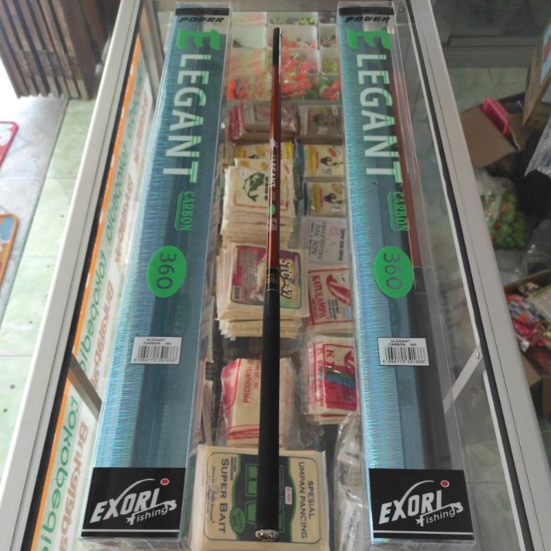 Joran tegek EXORI ELEGANT carbon ukuran 360