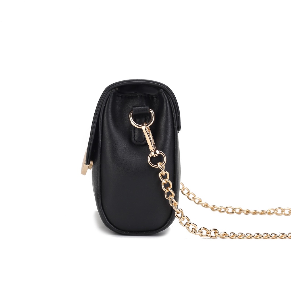 [Buy 1 Get 1] Tas selempang wanita sling bag simple style fashion mini tali rantai flap magnet #203