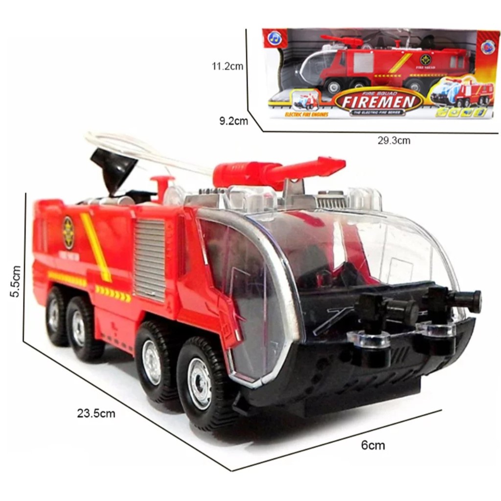 Mainan Anak Edukasi - Mobil Pemadam Kebakaran ( Fire Squad Firemen Truck ) - KECIL