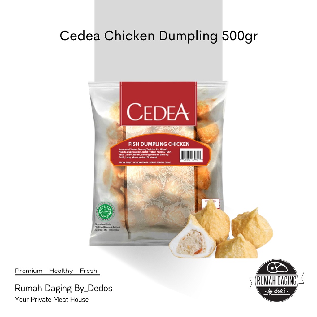 

CEDEA CHICKEN DUMPLING 500gr | CEDEA BASO SEAFOOD OLAHAN