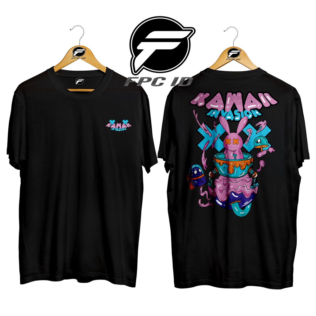 Kaos Anime Kawaii In Vasion Cotton Combed 30s Baju Pria Distro Japanes Culture Atasan Wanita Jumbo Murah