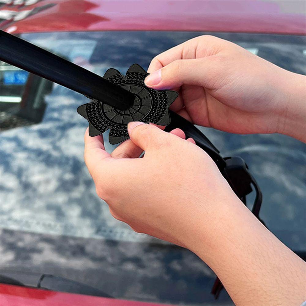 Lanfy Penutup Pelindung Lubang Wiper Universal 2Pcs Penutup Pencegah Lengan Bawah Wiper Kaca Depan Daun Debris Wiper Kaca Depan