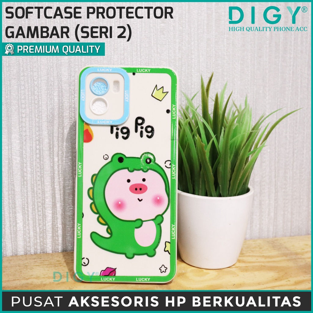 Softcase Protector Gambar VIVO Y01  Y15S  Y20 / Y20S  Y12 / Y15 / Y17   (Ada pelindung kamera)