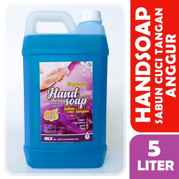 Handsoap 5 liter Hand wash atau Sabun Cuci Tangan Cair (STRAWBERRY - JERUK - APEL)