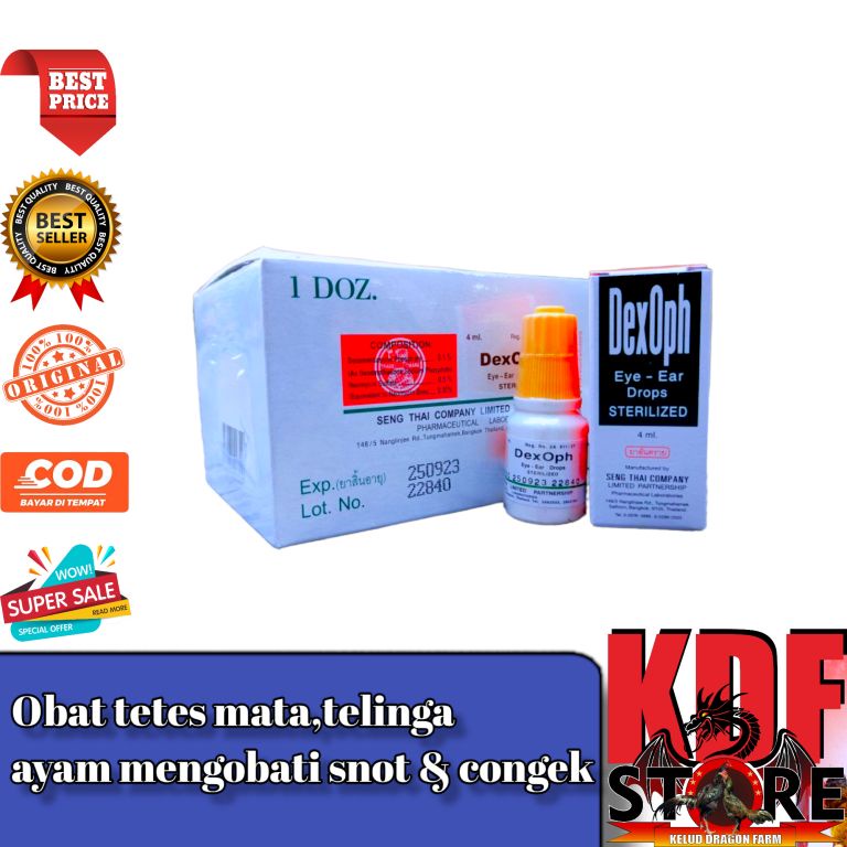 DexOph Dex 4ml Oph 1 Pcs Obat Mata Dan Telinga Ayam Jago Bangkok Aduan