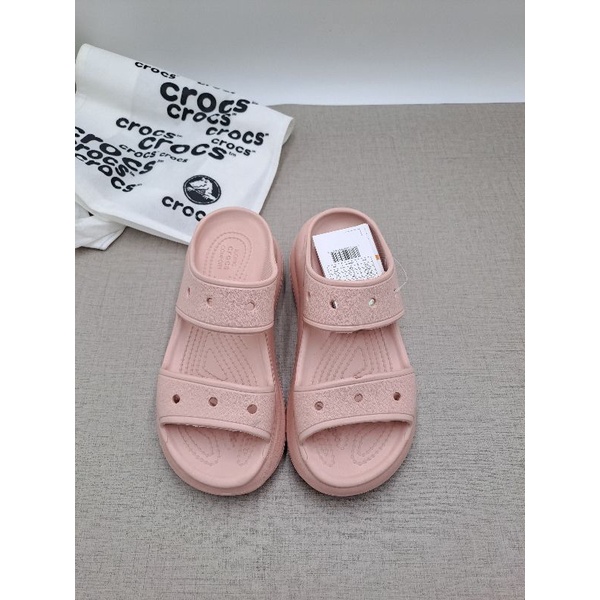 Crocs Classic rush sandal / Sandal wanita wedes / Crocs crush sandal