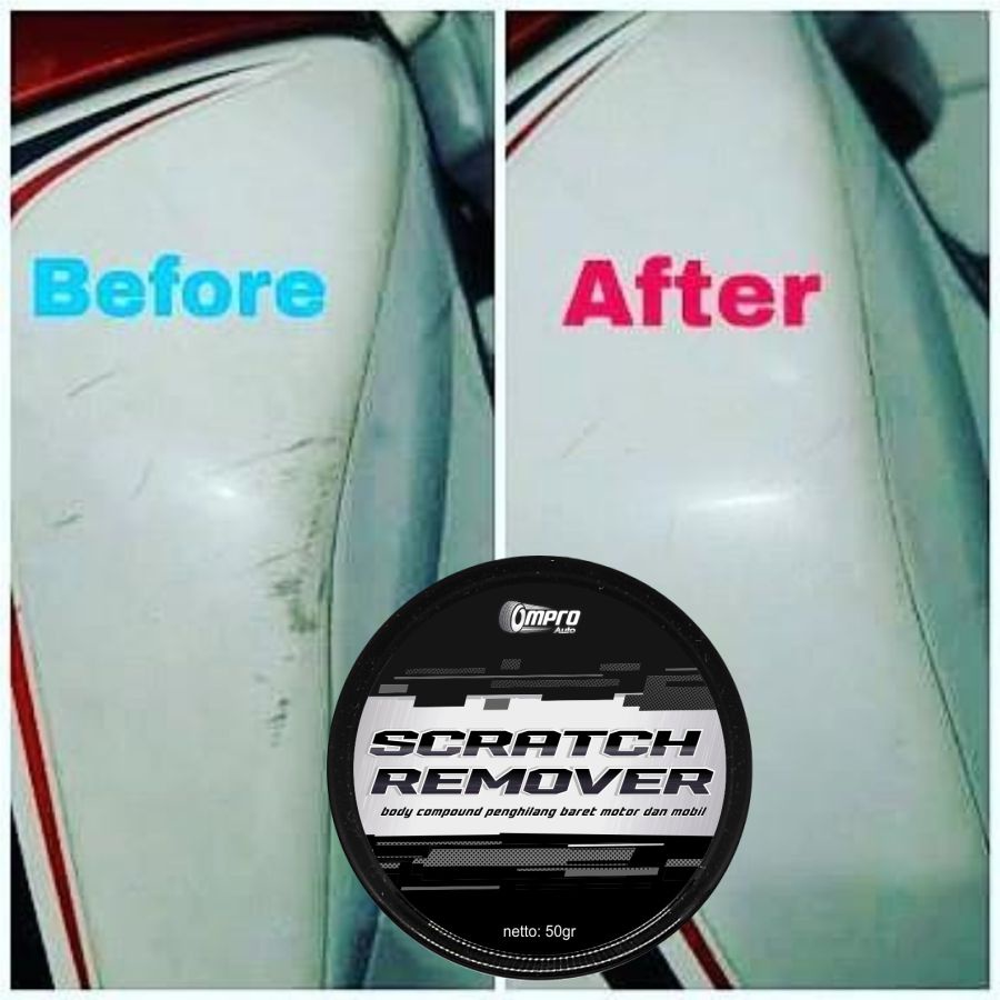OMPRO SCRATCH REMOVER Compound Penghilang Baret di Body Mobil Motor Helm Permanen Ampuh Cod Asli Ori