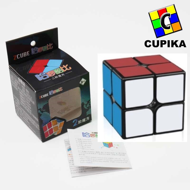 Rubik 2x2 ZCUBE BLACKBASE Speed Yj Yongjun Original Premium