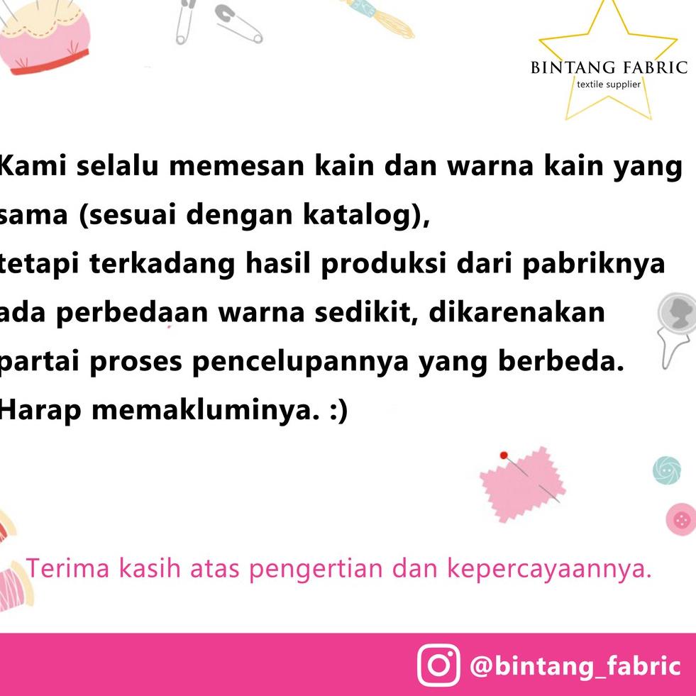 

RESTOCK Buku Katalog Warna Kain Bintang Fabric ✡ 875