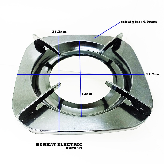TATAKAN BESI KOMPOR GAS RINNAI KOTAK KAKI 4 LUBANG BESAR