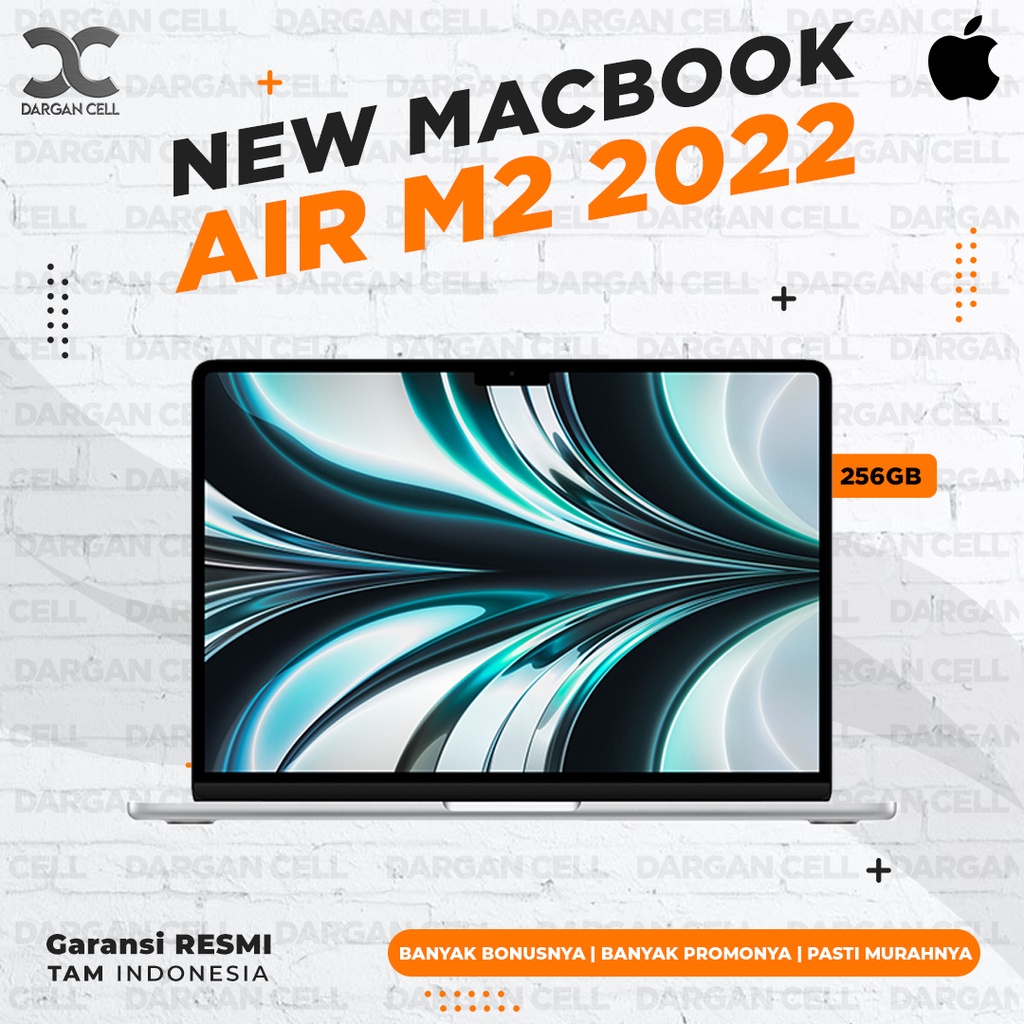 MACBOOK AIR M2 13" 2022 256GB GARANSI RESMI 1 TAHUN
