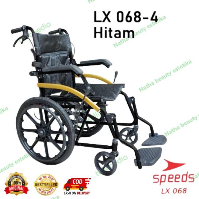 Promo KURSI RODA LIPAT PORTABLE TRAVELING ALLUMINIUM SPEEDS 068-4 silahkan order