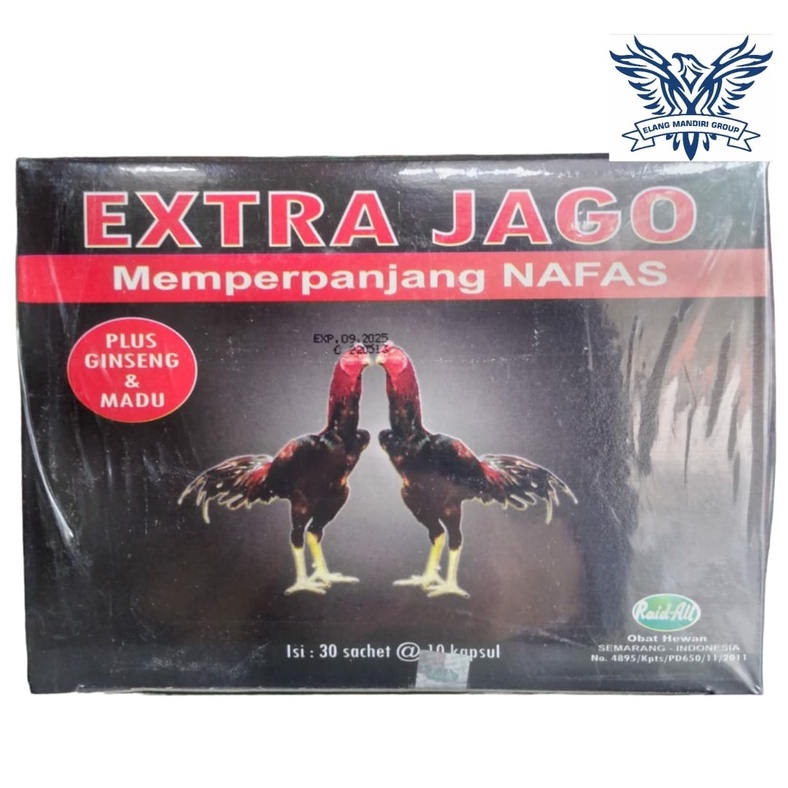 Vitamin Ayam Jago Extra Jago 10 Kapsul Memperpanjang Nafas Ayam