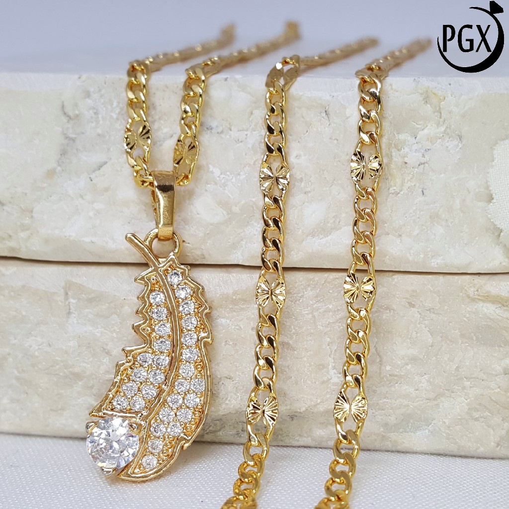 PGX Kalung Wanita Xuping Perhiasan Lapis Emas Aksesoris Fashion Premium - XD127