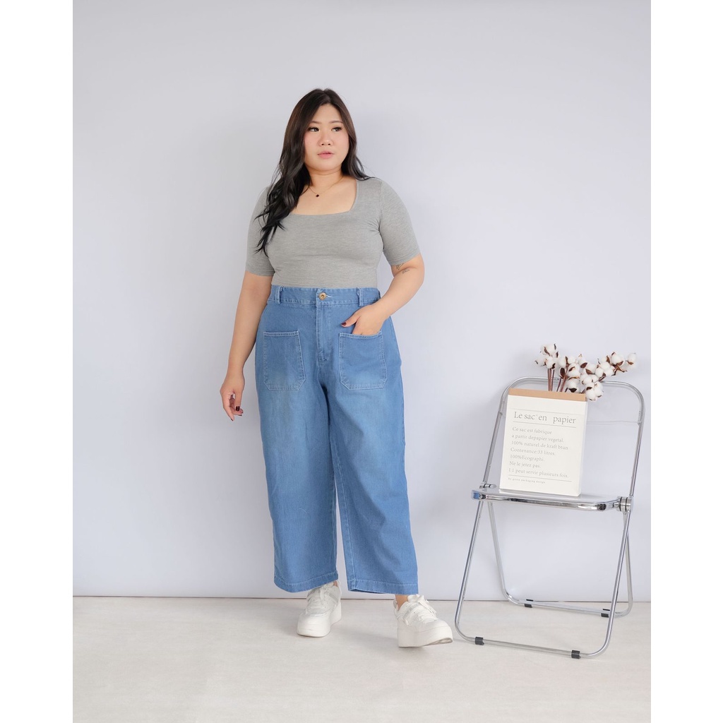 BIGWELL CELANA JEANS KANTONG BIG SIZE PANJANG JEANS / CELANA JUMBO JEANS/ BIGSIZE JEANS