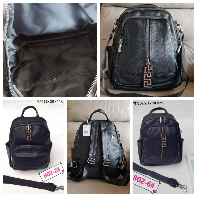 Tas Ransel Kulit Ransel Wanita fashion Backpack Kode 802