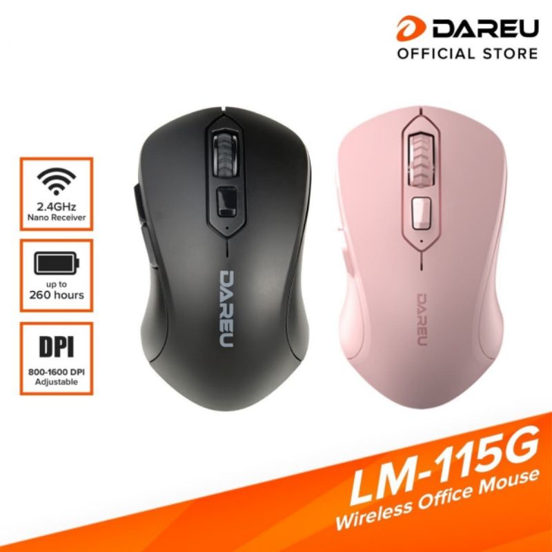 DAREU LM-115G LM115G Sparrow Wireless Office Mouse