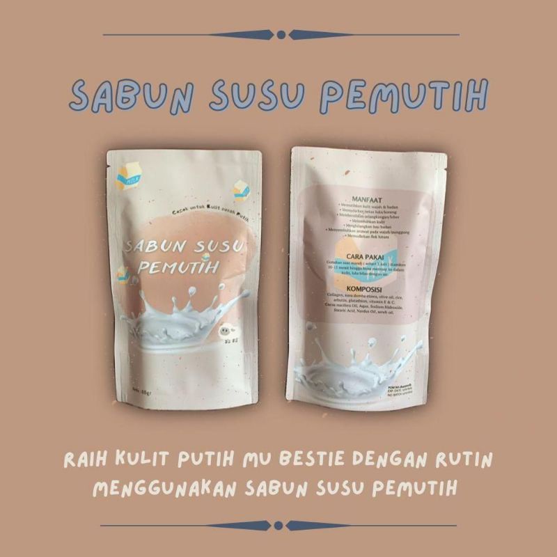 SABUN SUSU PEMUTIH WAJAH DAN BADAN