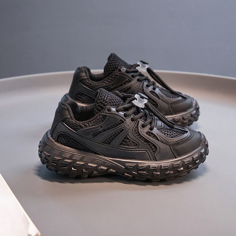 [GROSIR][COD] SEVEN_DAY SEPATU RAJUT SNEAKERS ANAK-ANAK UNTUK USIA 3-12 TAHUN BOY &amp; GIRL HITAM WM2319