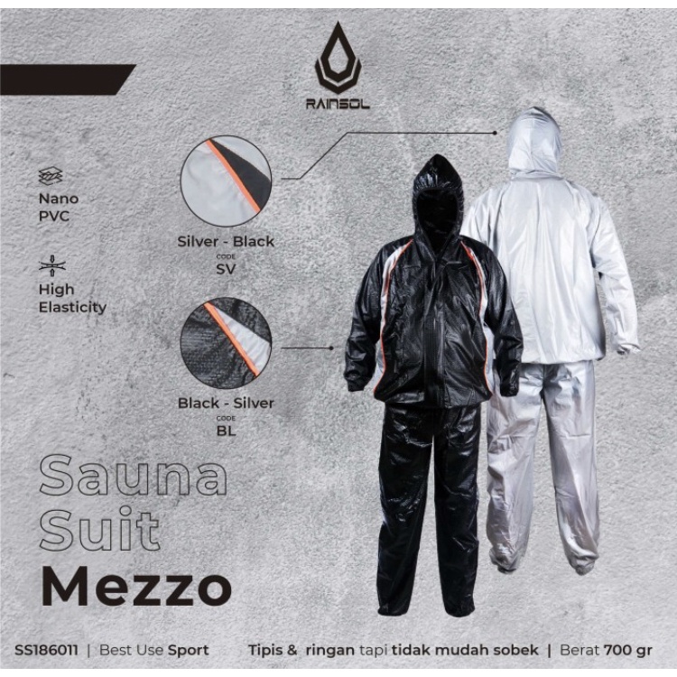 BAJU SAUNA / SAUNA SUIT OLAHRAGA MEZZO