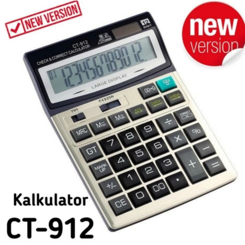 Kalkulator Citizen CT-912 Besar 12 Digit CT912