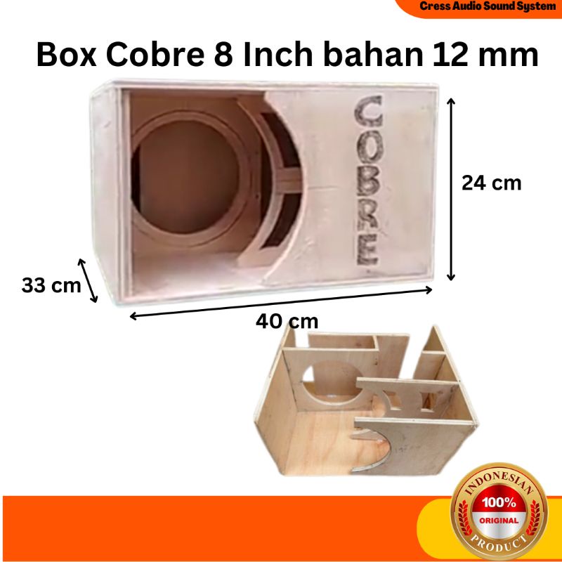 Box Speaker Cobre 8 Inch Triplek 12mm