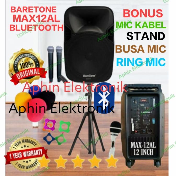 Speaker Bluetooth BARETONE 12 inch MAX12AL viral