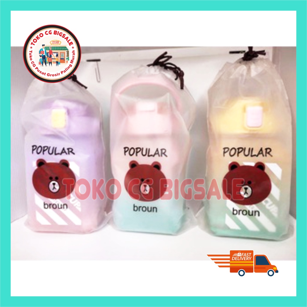 BOTOL MINUM KOTAK 1,5 LITER GRADASI VIRAL FREE KANTONG
