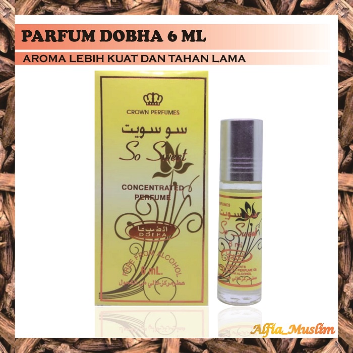 Parfum Red Rose Non Al kohol Dobha 6 ML Roll On