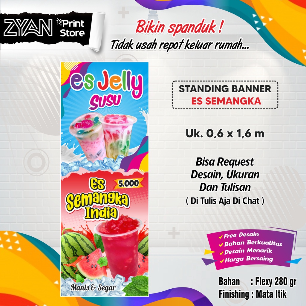 SPANDUK BANNER ANEKA ES SEGER-SEGER